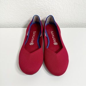 ROTHY’S Red Round Toe Flats Size 8.5